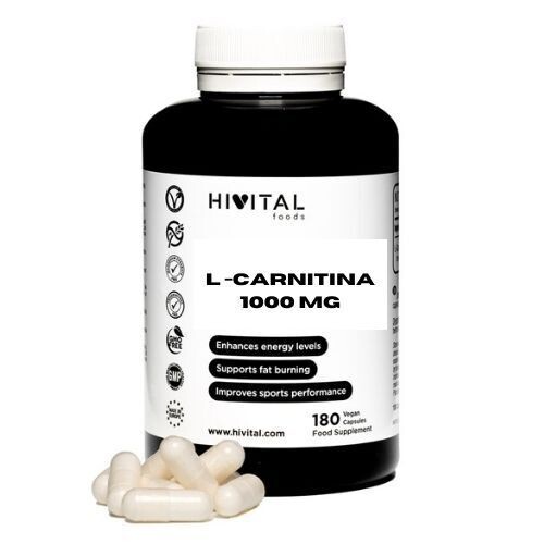 L-CARNITINA 1000 MG | 180 CÁPSULAS VEGANAS