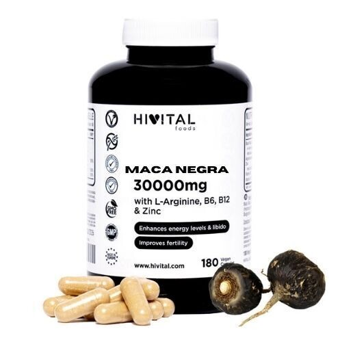 MACA NEGRA 30000 MG | 180 CÁPSULAS VEGANAS