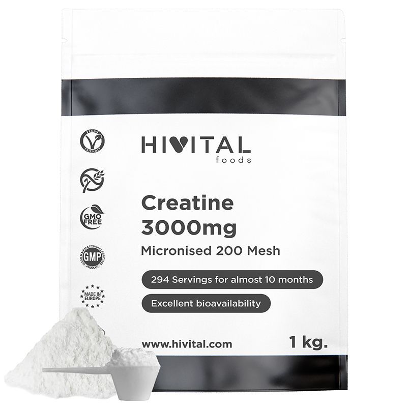 CREATINA  3000 mg | 1 Kg. DE POLVO VEGANO