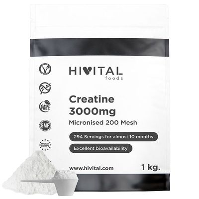 CREATINA 3000 mg | 1 Kg. DE POLVO VEGANO CREATINA 3000 mg | 1 Kg. DE POLVO VEGANO