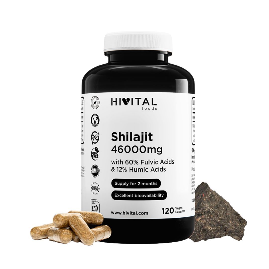 SHILAJIT PURO PURO 46000 mg | 120 CÁPSULAS VEGANAS