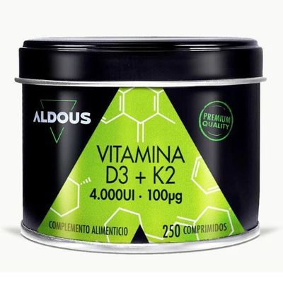 ALDOUS VITAMINA D3 + K2 | 250 COMP ALDOUS VITAMINA D3 + K2 | 250 COMP