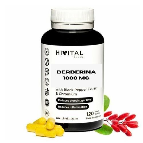 BERBERINA 1000 MG | 120 CÁPSULAS VEGANAS BERBERINA 1000 MG | 120 CÁPSULAS VEGANAS