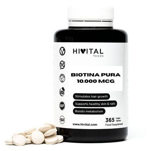BIOTINA PURA 10.000 MCG | 365 COMPRIMIDOS BIOTINA PURA 10.000 MCG | 365 COMPRIMIDOS