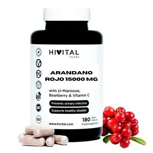ARÁNDANO ROJO AMERICANO 15000 MG | 180 CÁPSULAS VEGANAS ARÁNDANO ROJO AMERICANO 15000 MG | 180 CÁPSULAS VEGANAS