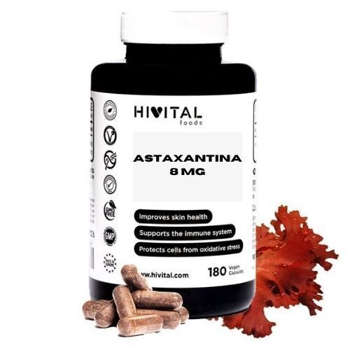 ASTAXANTINA 8 MG | 180 CÁPSULAS VEGANAS ASTAXANTINA 8 MG | 180 CÁPSULAS VEGANAS