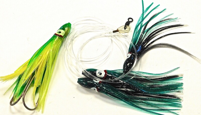 4-Piece Feather Hootchie Chain