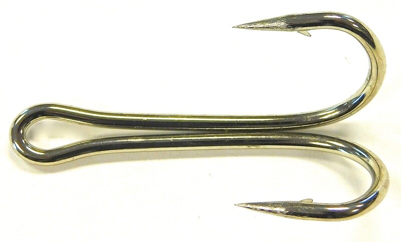 5/0  Plated Carbon Steel Double Trolling Hooks