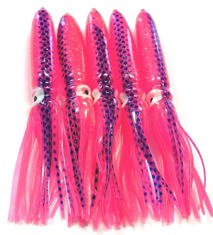 5-Piece Hollow Bulb Squid Replacement Pack - 2 Sizes