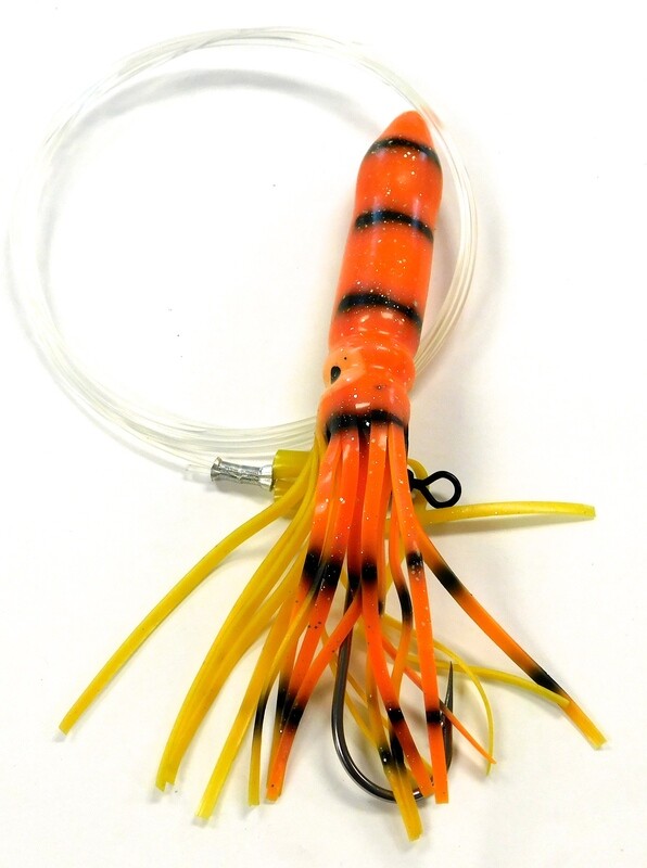 8”  Rigged Hollow Bulb Trolling Squid