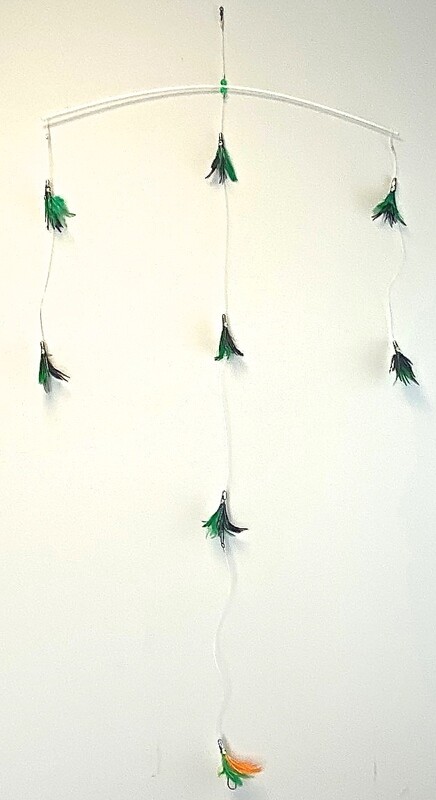 8-Piece Feather Hex-Jet Spreader Rig (36” Polymer Bar)