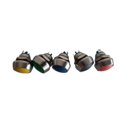 Round Push Button Switches - Stainless Steel