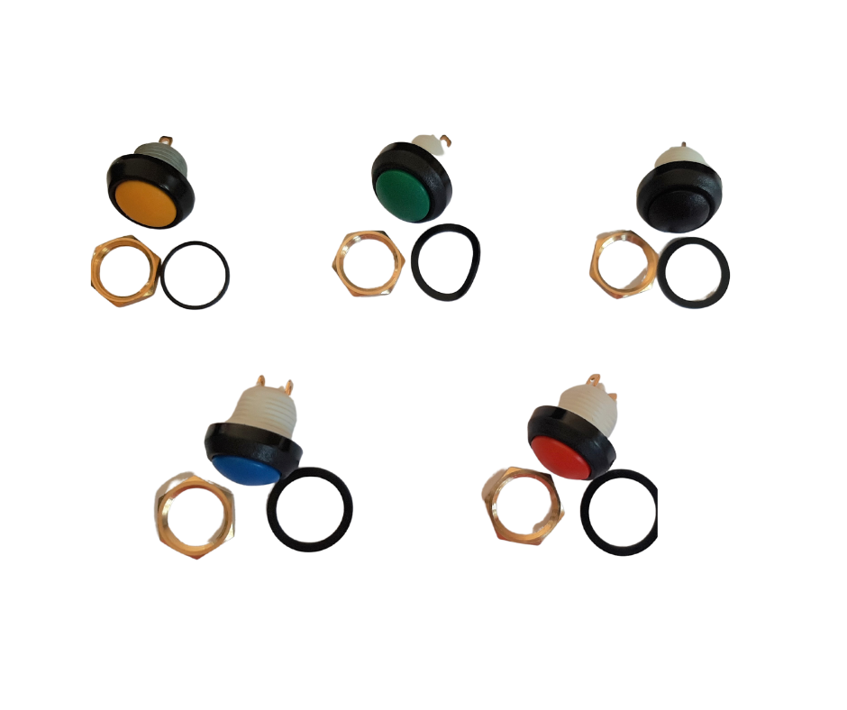 Round Push Button Switch - Momentary/Non-Locking