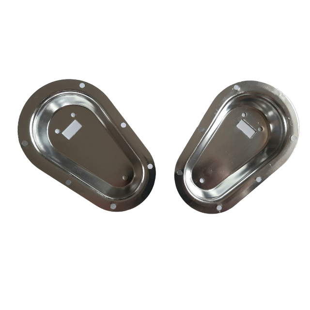 SALE Aluminium Bonnet Pin Plates - Silver