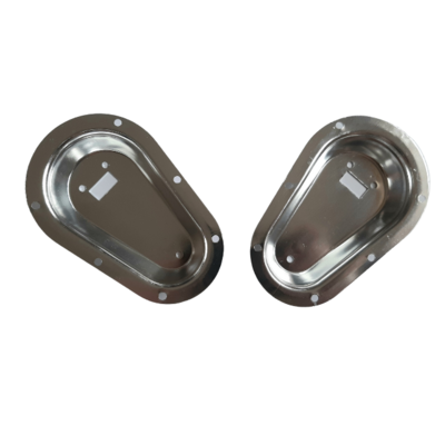 SALE Aluminium Bonnet Pin Plates - Silver