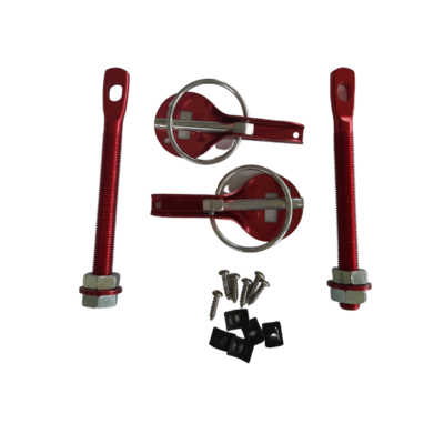 SALE Grayston Competition Bonnet Pin Kit - Red