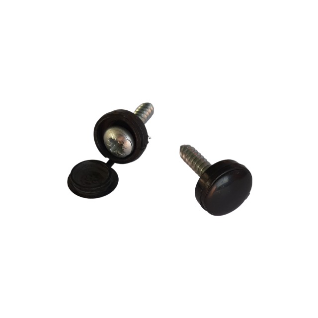 Plastic Screw Cap Cover - Black