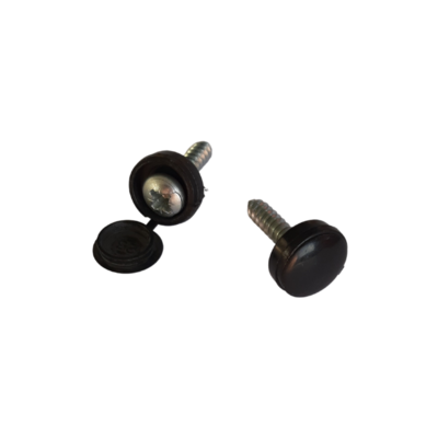 Plastic Screw Cap Cover - Black