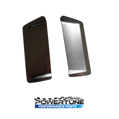 Alloy Rear Lamp / Tail Light Protectors - MK2 Escort - BLACK