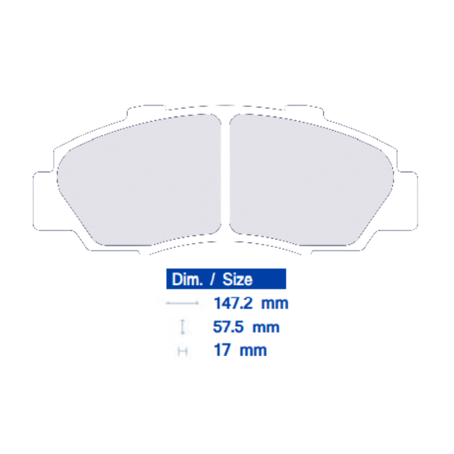 CL Brakes 4044 RC6 Brake Pads - Honda Front (DC2)