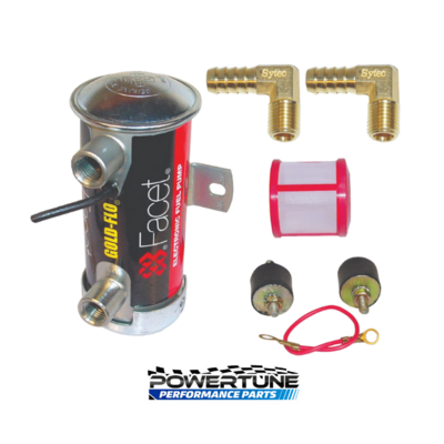 Facet Red Top Cylindrical Fuel Pump Kit (10mm Tails)