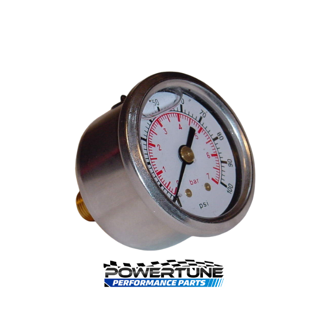 SALE Sytec Fuel Pressure Gauge 1-7 bar (Glycerine filled)