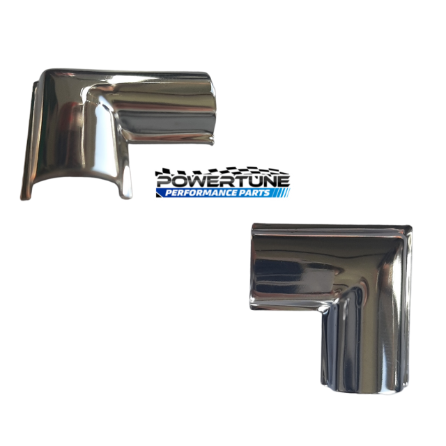 MK2 Escort Screen Corner Insert - Chrome