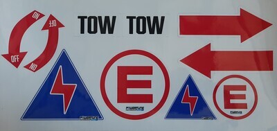 Scrutineer Safety Sticker Sheet