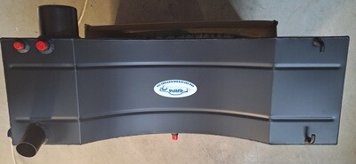 Alloy Shaped Fuel Injection Tank And Filler - Black - VDO Sender Fitted