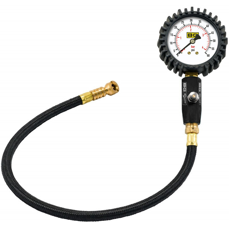 B-G Racing Tyre Pressure Gauge 2.5" (0-60 PSI / 0-4 BAR)