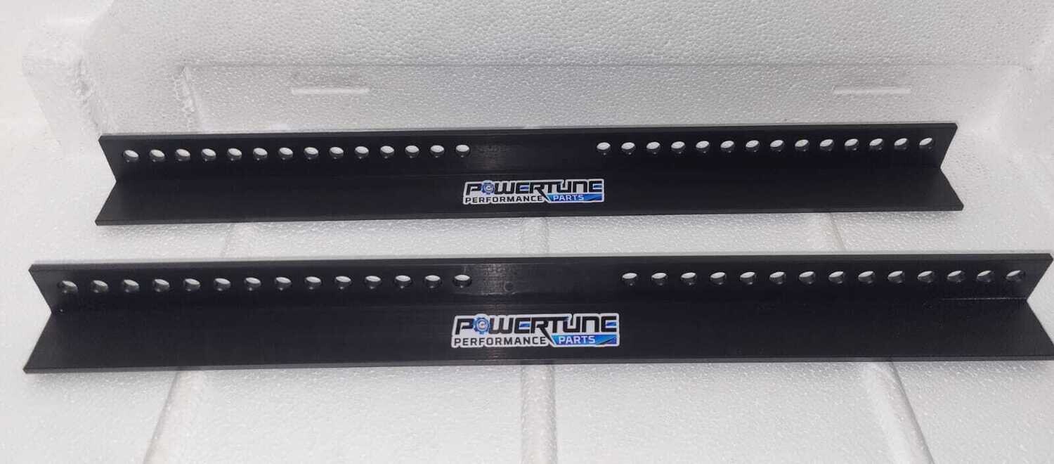 NEW Alloy Seat Brackets - No Slots - BLACK (Brackets Only)