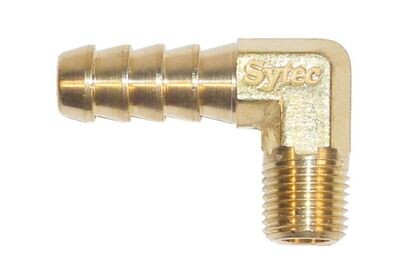 Sytec Brass 90 Degree Union 1/8 NPT - 8mm