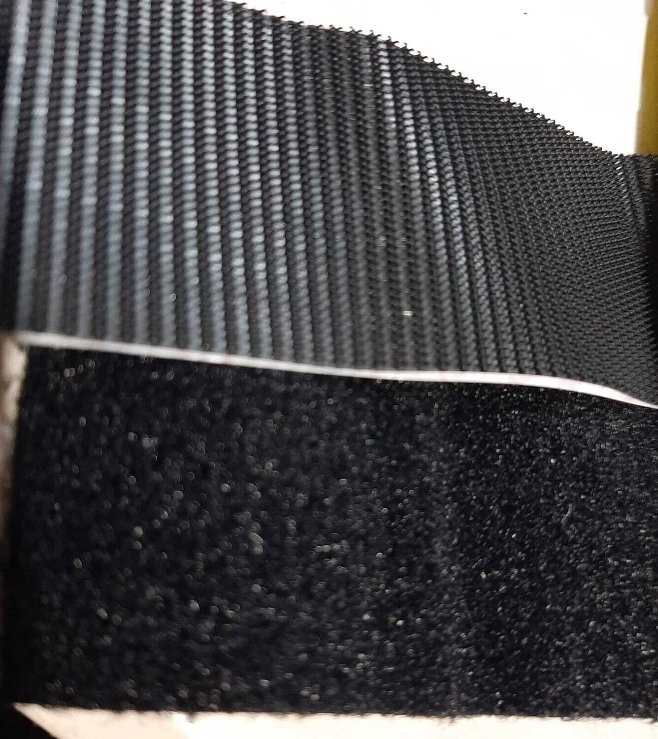 Heavy Duty Stick On Black Velcro