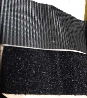 Heavy Duty Stick On Black Velcro