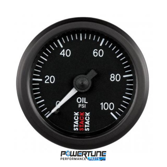 Stack Oil Pressure Gauge - Mechanical (0-100 PSI)