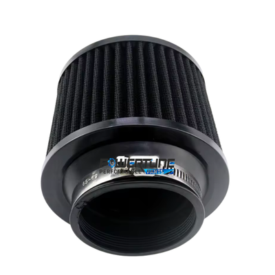 Cone Air Filter 76mm (3&quot;) - Black (Short / Closed Top)
