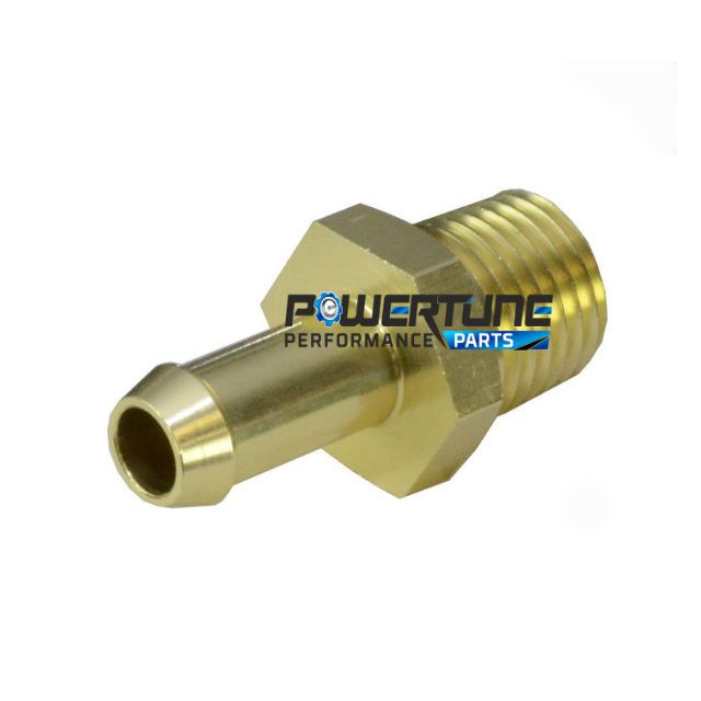 SALE Straight Union 1/4 NPT - 8mm (Facet red top)