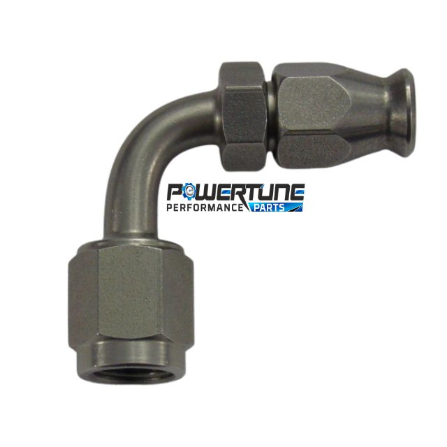 90 Degree Female Swivel - Concave 3/8 (Stainless)