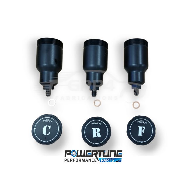 Alloy Brake Fluid Bottle - Dash 4 (Set of 3)
