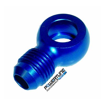 Sytec Alloy Fuel Banjo Union 12mm - JIC 6 (Dash 6) - Blue