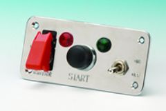 Grayston Switch Panel - Ignition Start Button &amp; 2 Toggle Switches