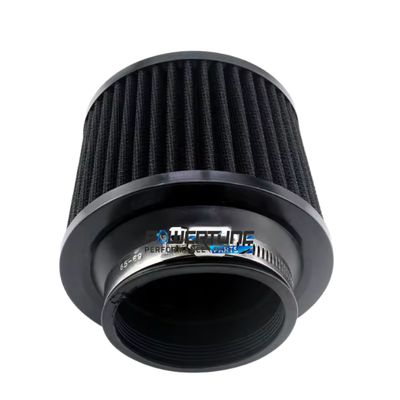Cone Air Filter 76mm (3") - Black (Short / Closed Top)