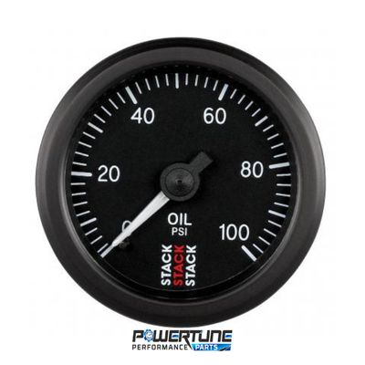 Stack Oil Pressure Gauge - Mechanical (0-100 PSI)