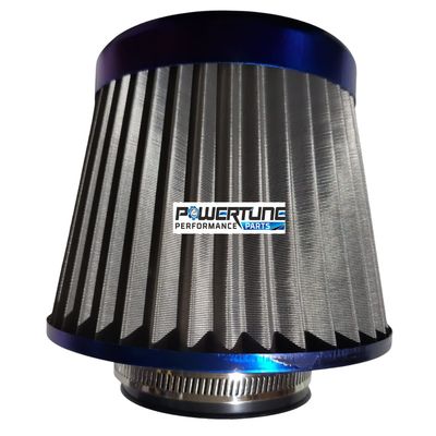 Conical Air Filter - 76mm (3") Burnt Blue