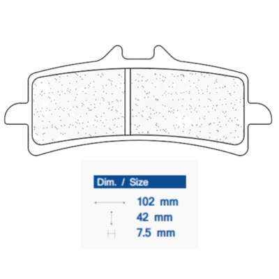 CL Brakes 1185 Sintered Metal Brake Pads (SBS841 / FDB2218 / FA447)