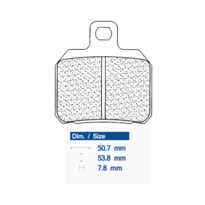 CL Brakes 2827 Sintered Metal Brake Pads (SBS730 / FDB2074 / FA266)