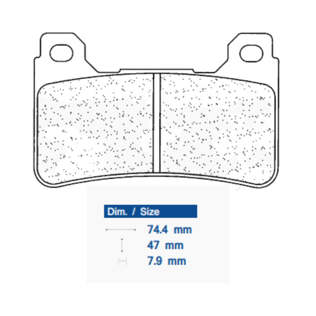 CL Brakes 1134 Sintered Metal Brake Pads (SBS809 / FDB2205 / FDB2181 / FA390)