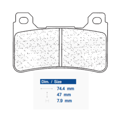 CL Brakes 1134 Sintered Metal Brake Pads (SBS809 / FDB2205 / FDB2181 / FA390)