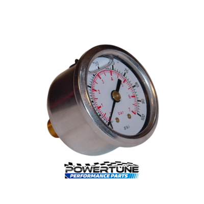 Sytec Fuel Pressure Gauge 1-7 bar (Glycerine filled)