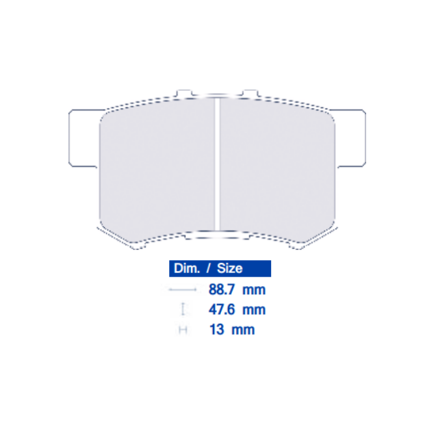 CL Brakes 4045 RC5 Brake Pads - Honda Rear (DC2)